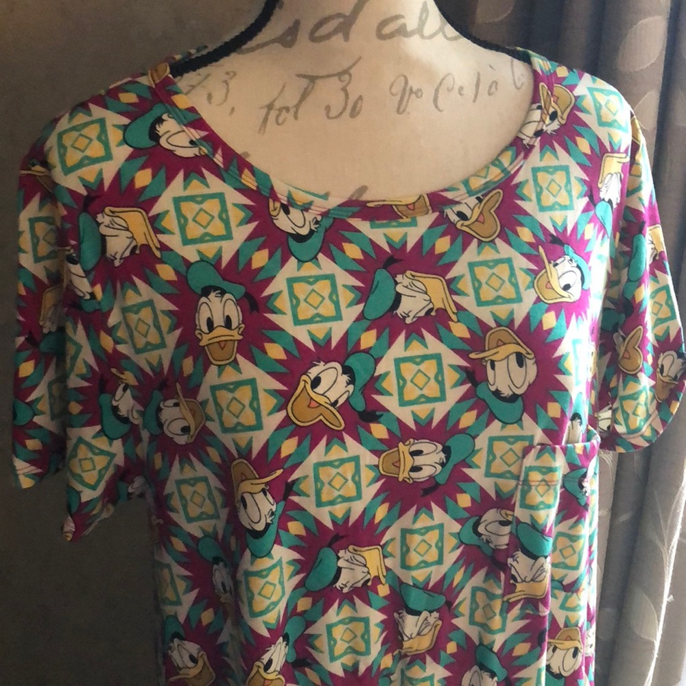Lularoe Disney Donald Duck Carly 2x